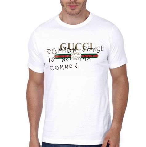 gucci white t shirt common sense|Gucci t shirt sale.